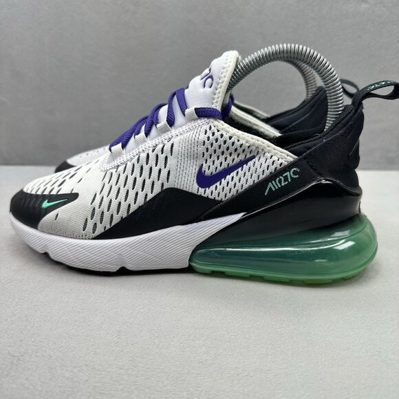 Womens Size 7 Nike Air Max 270 Shoes Grape / White Athletic Running Sneakers - Picture 3 of 8